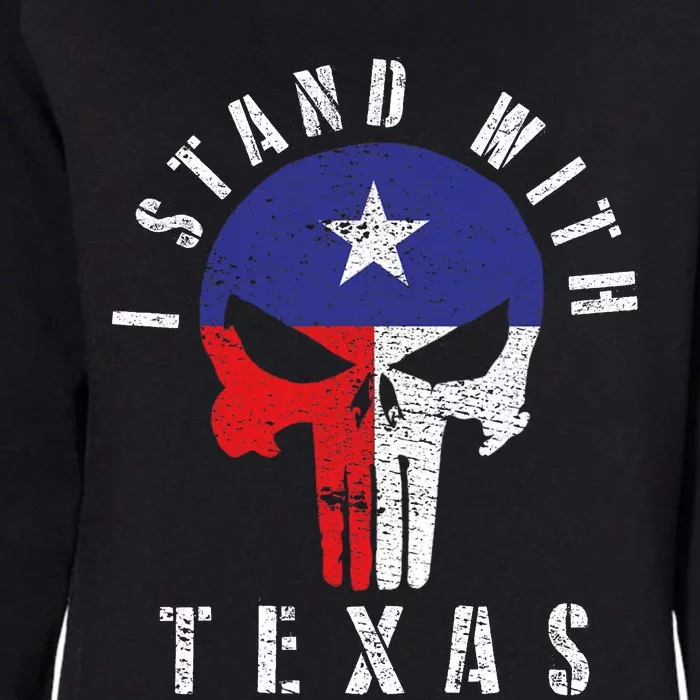 I Stand With Texas Womens California Wash Sweatshirt