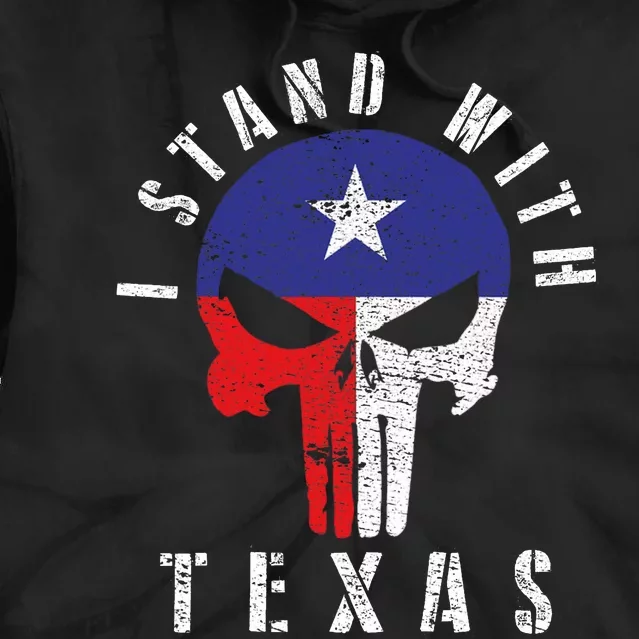 I Stand With Texas Tie Dye Hoodie