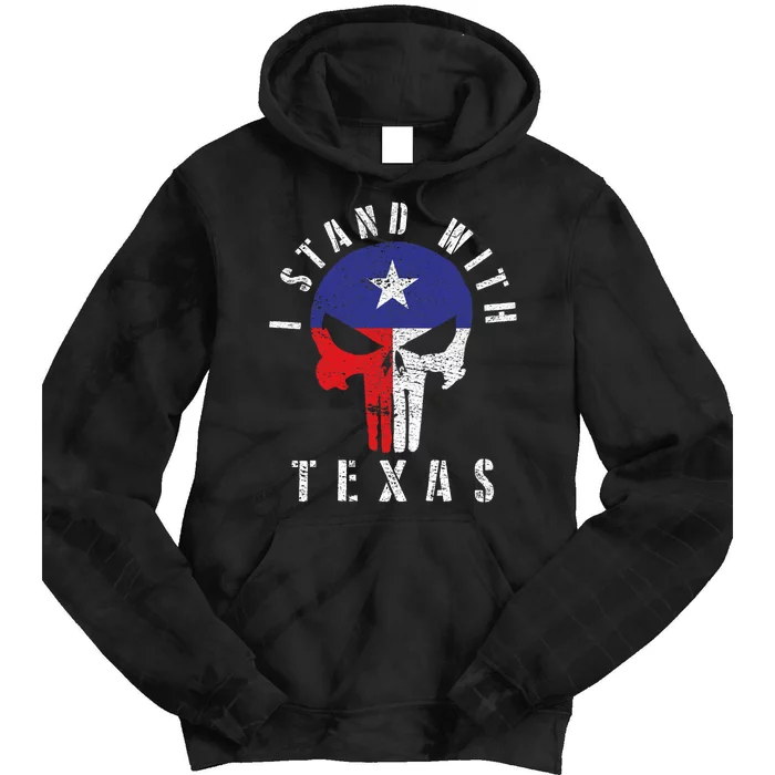 I Stand With Texas Tie Dye Hoodie