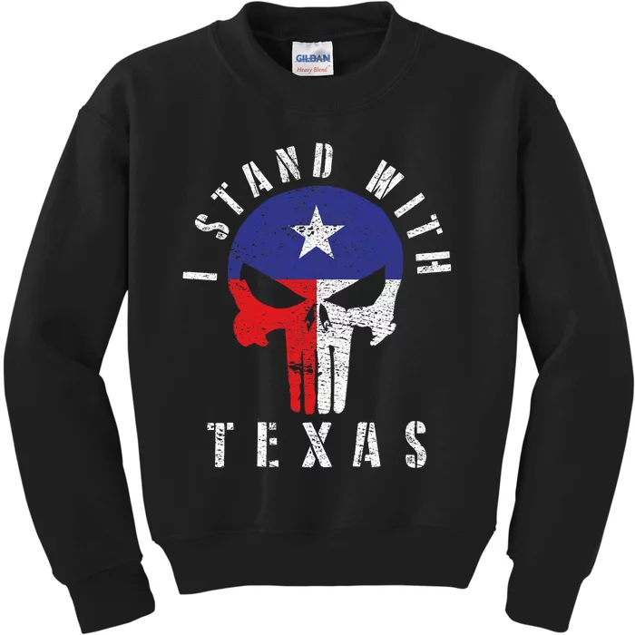 I Stand With Texas Kids Sweatshirt