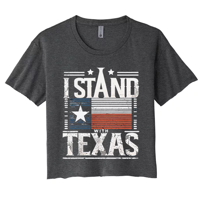 I Stand With Texas Scotus Women's Crop Top Tee