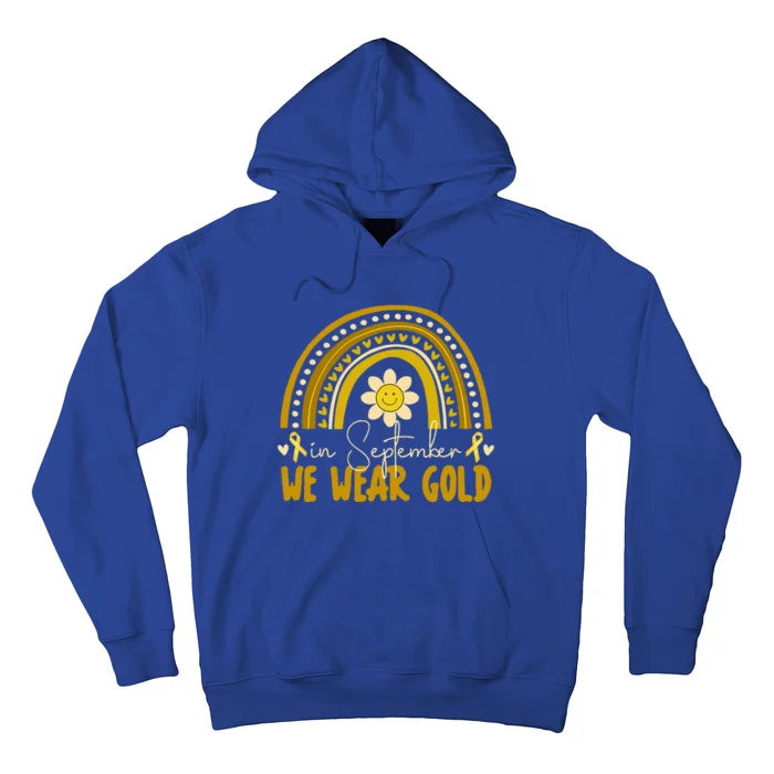 In September We Wear Gold Childhood Cancer Awareness Hoodie