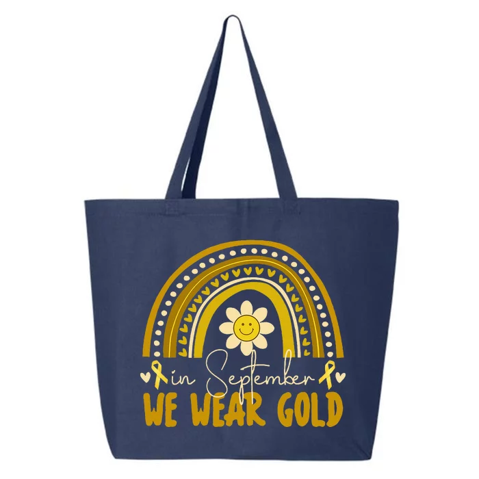 In September We Wear Gold Childhood Cancer Awareness 25L Jumbo Tote