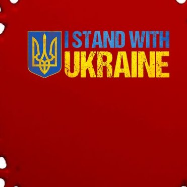 I Stand With Ukraine USA Support Ukrainian Lover Design Oval Ornament