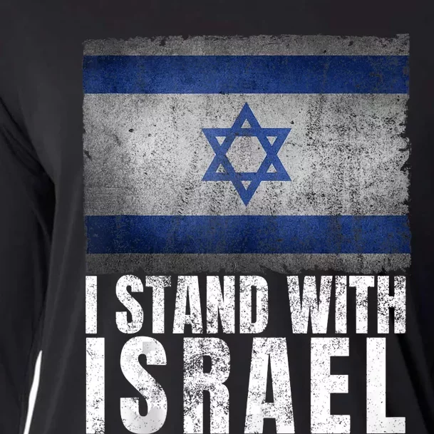 I Stand With Israel Jewish Gifts Pray For Israel Cooling Performance Long Sleeve Crew