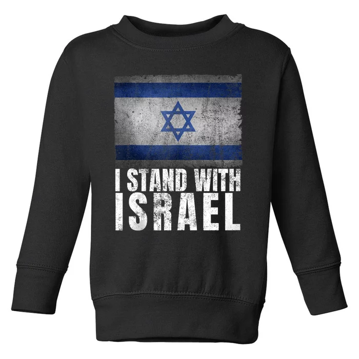 I Stand With Israel Jewish Gifts Pray For Israel Toddler Sweatshirt