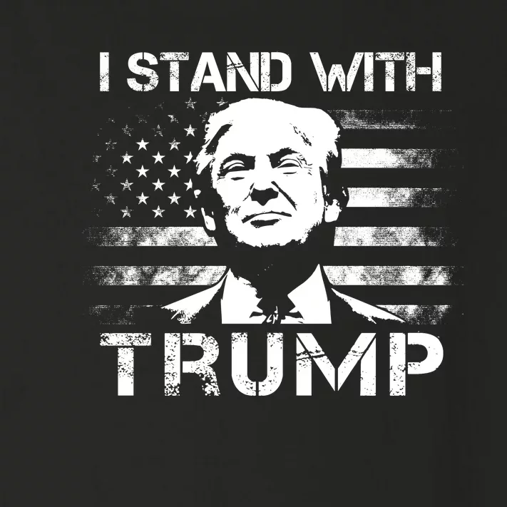 I Stand With Trump Pro Trump Supporter Free Trump Toddler Long Sleeve Shirt