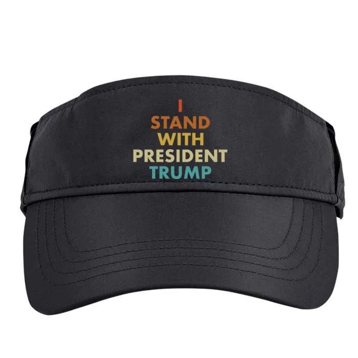 I Stand With President Trump Adult Drive Performance Visor