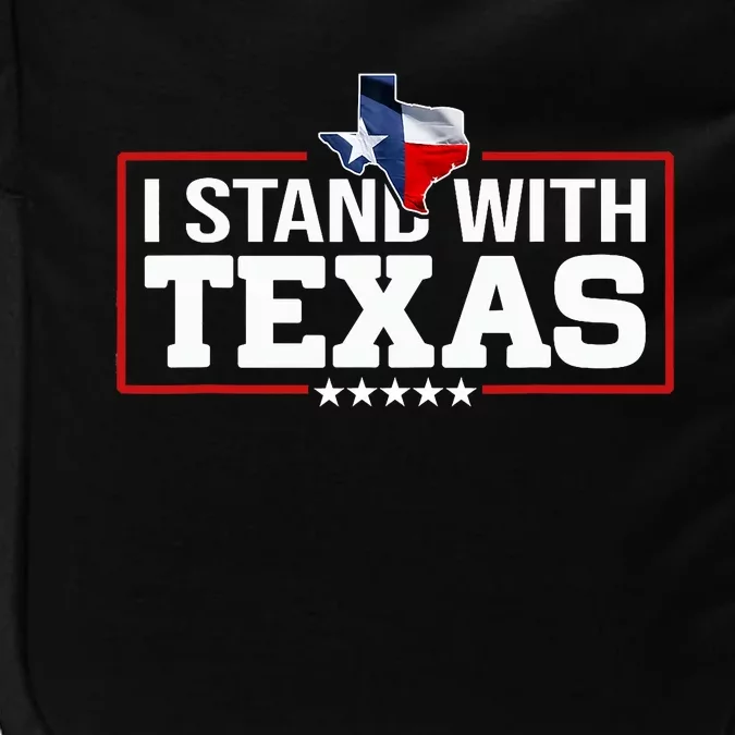 I Stand With Texas Flag Barbed Wire Impact Tech Backpack