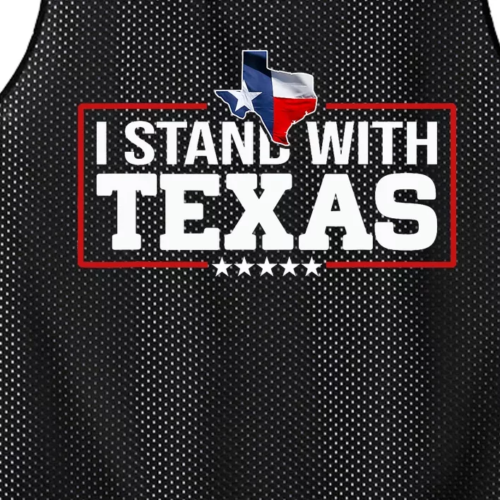 I Stand With Texas Flag Barbed Wire Mesh Reversible Basketball Jersey Tank