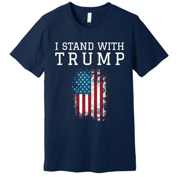 I Stand With Trump Pro Trump Supporter Free Trump Premium T-Shirt