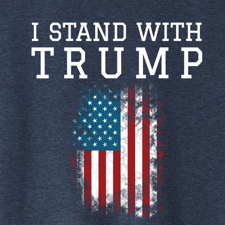 I Stand With Trump Pro Trump Supporter Free Trump Women's Crop Top Tee