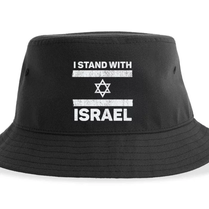 I Stand With Israel My Support Israel Flag Pride Sustainable Bucket Hat