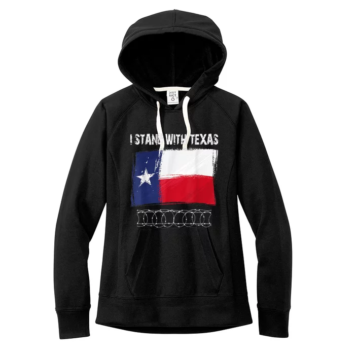 I Stand With Texas Come And Take It Women's Fleece Hoodie