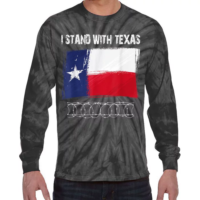 I Stand With Texas Come And Take It Tie-Dye Long Sleeve Shirt