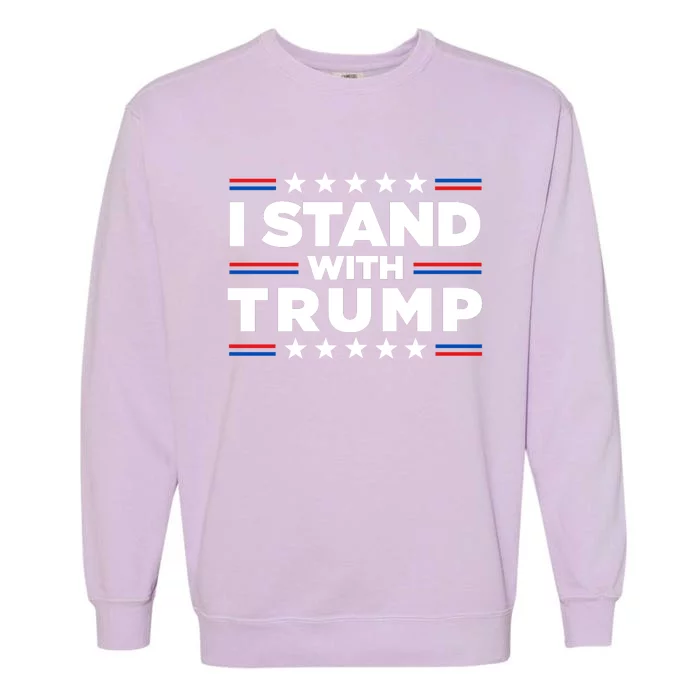 I Stand With Trump Pro Trump Supporter Free Trump Garment-Dyed Sweatshirt