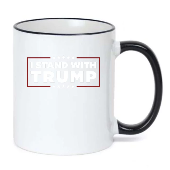 I Stand With Trump Pro Trump Supporter Free Trump Black Color Changing Mug