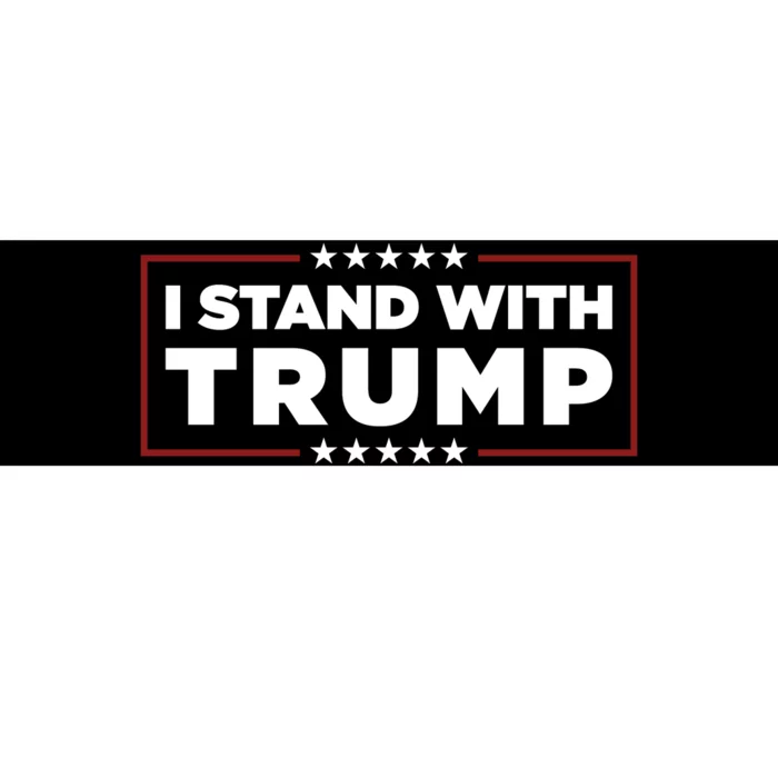 I Stand With Trump Pro Trump Supporter Free Trump Bumper Sticker