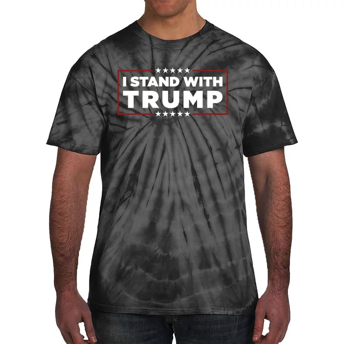 I Stand With Trump Pro Trump Supporter Free Trump Tie-Dye T-Shirt