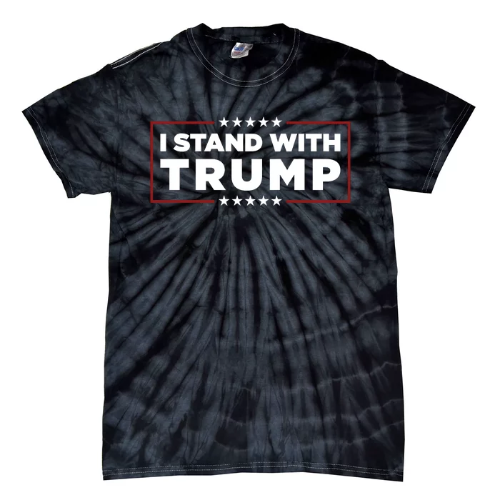 I Stand With Trump Pro Trump Supporter Free Trump Tie-Dye T-Shirt