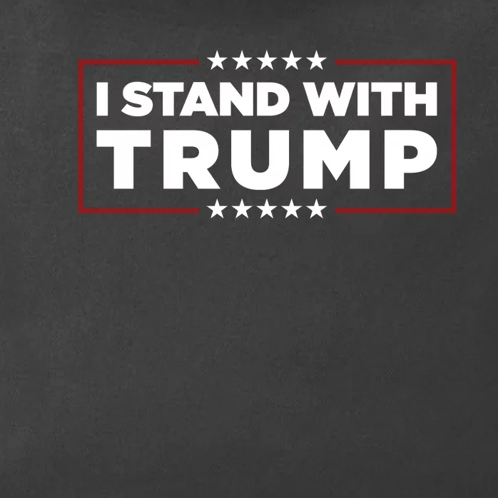 I Stand With Trump Pro Trump Supporter Free Trump Zip Tote Bag