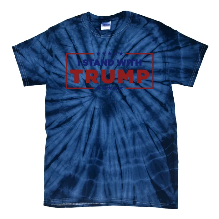 I Stand With Trump Pro Trump Supporter Free Trump Tie-Dye T-Shirt