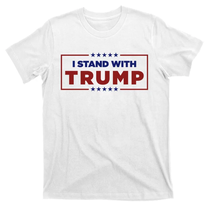 I Stand With Trump Pro Trump Supporter Free Trump T-Shirt