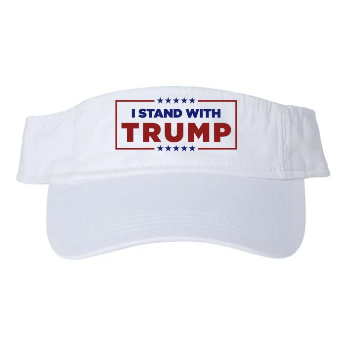 I Stand With Trump Pro Trump Supporter Free Trump Valucap Bio-Washed Visor