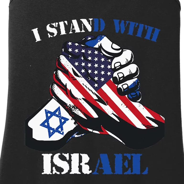 I Stand With Israel Support Israel Love Israeli Brotherhood Ladies Essential Tank