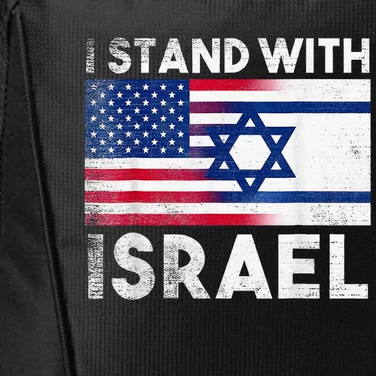 I Stand With Israel Pray For Israel US and Israel Flag City Backpack