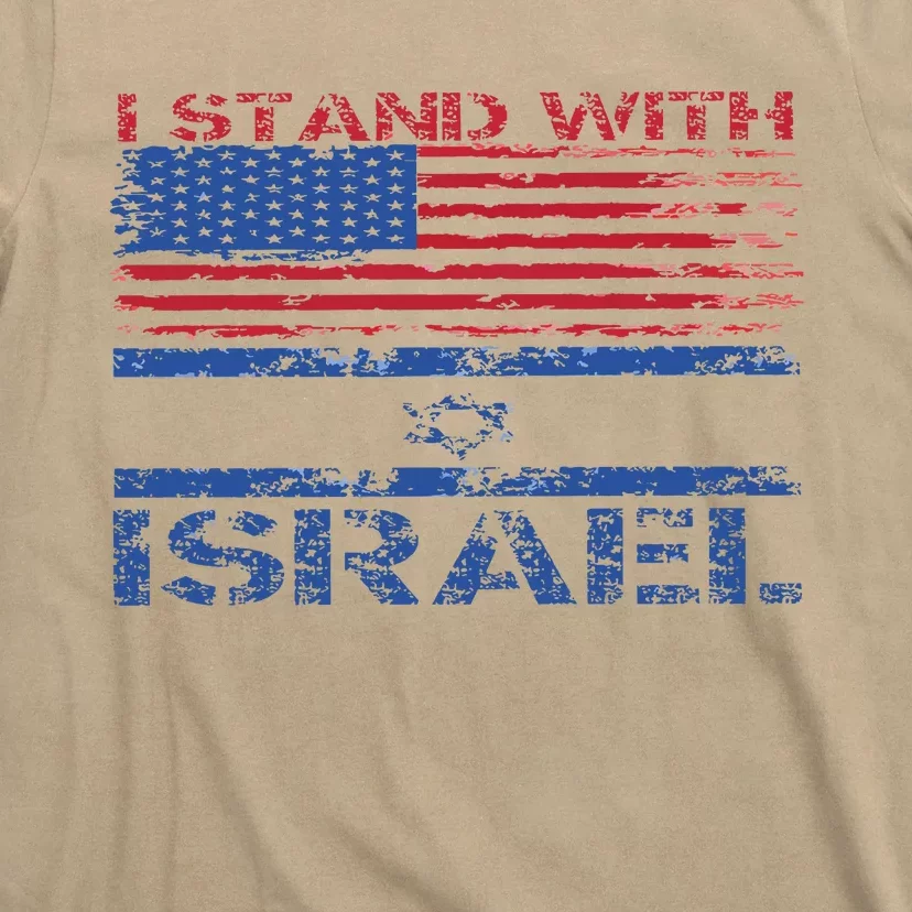 I Stand With Israel Support Black T-Shirt