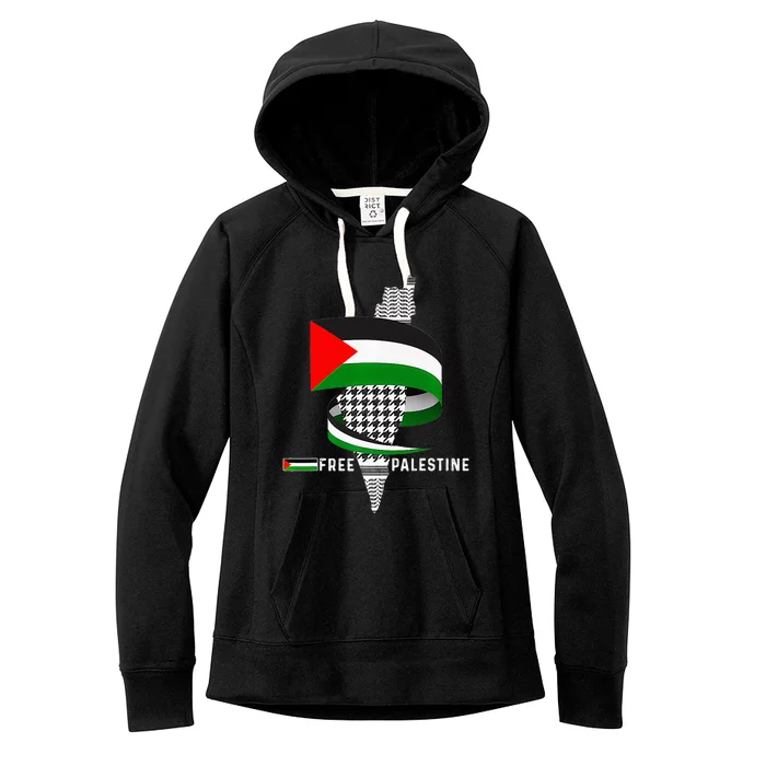 I Stand With Palestine For Their Freedom Free Palestine Women's Fleece Hoodie