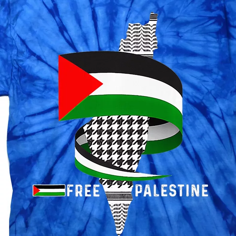 I Stand With Palestine For Their Freedom Free Palestine Tie-Dye T-Shirt