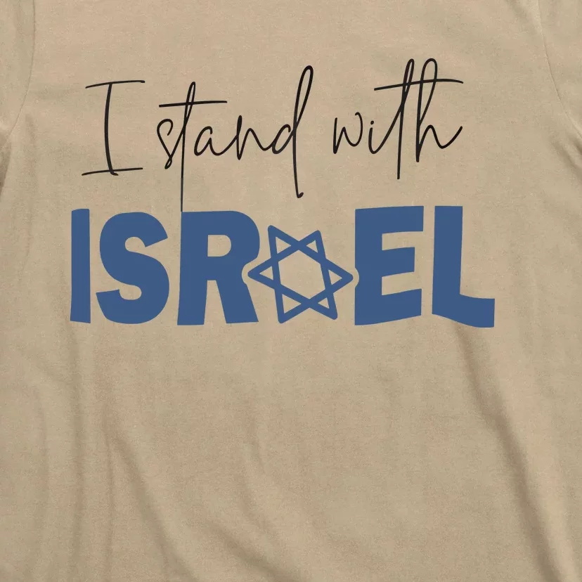 I Stand With Israel Support Black T-Shirt