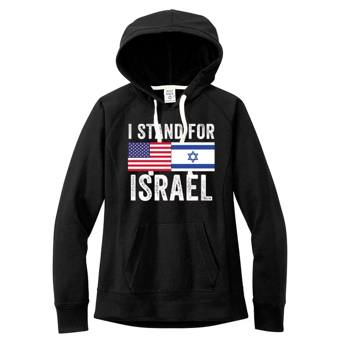 I Stand With Israel Usa Israeli Flag Jewish I Love Israel I Support Israel Women's Fleece Hoodie