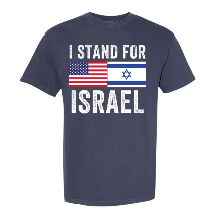 I Stand With Israel Usa Israeli Flag Jewish I Love Israel I Support Israel Garment-Dyed Heavyweight T-Shirt