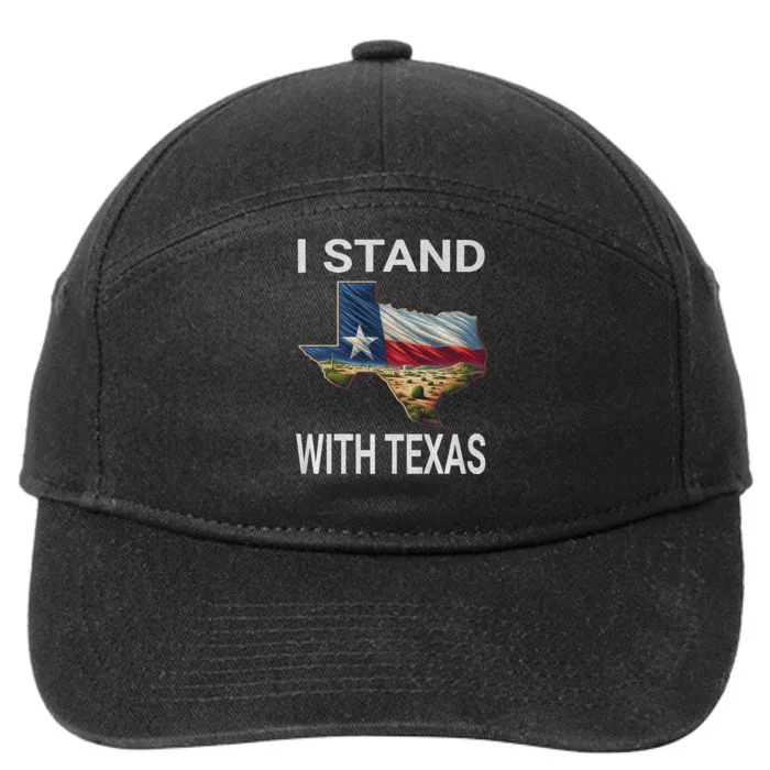 I Stand With Texas I Support Texas 7-Panel Snapback Hat