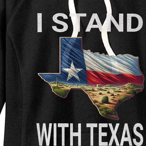 I Stand With Texas I Support Texas Women's Fleece Hoodie