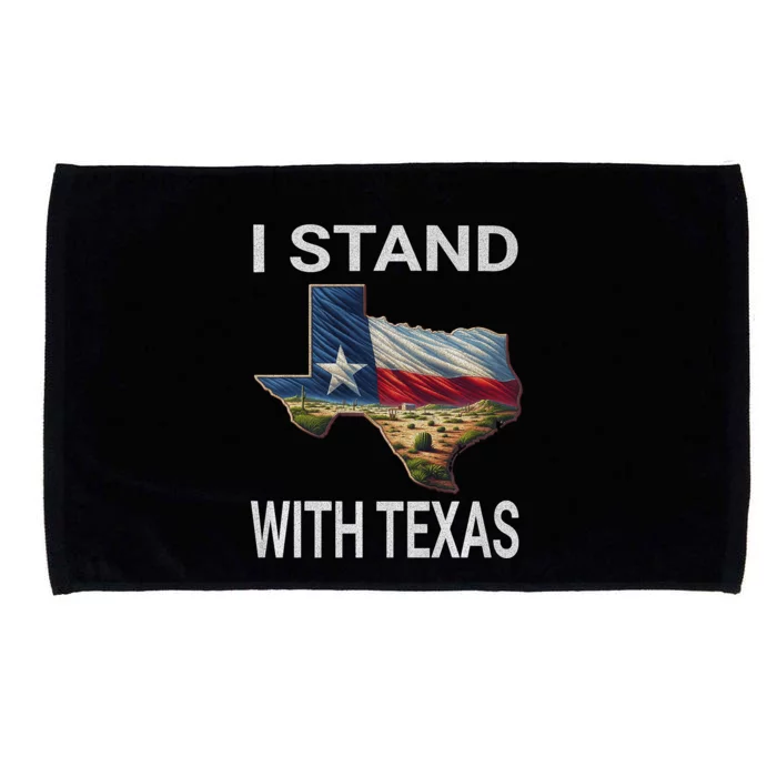 I Stand With Texas I Support Texas Microfiber Hand Towel