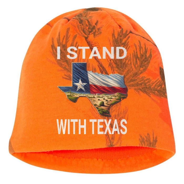 I Stand With Texas I Support Texas Kati - Camo Knit Beanie