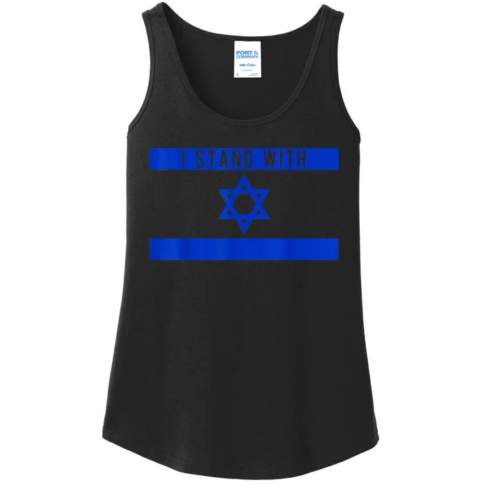 I Stand With Israel Ladies Essential Tank