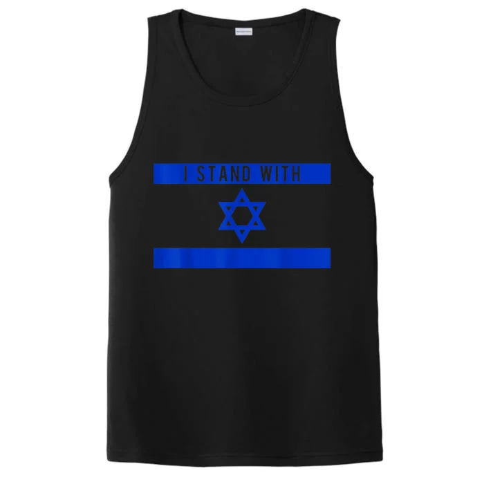 I Stand With Israel Performance Tank