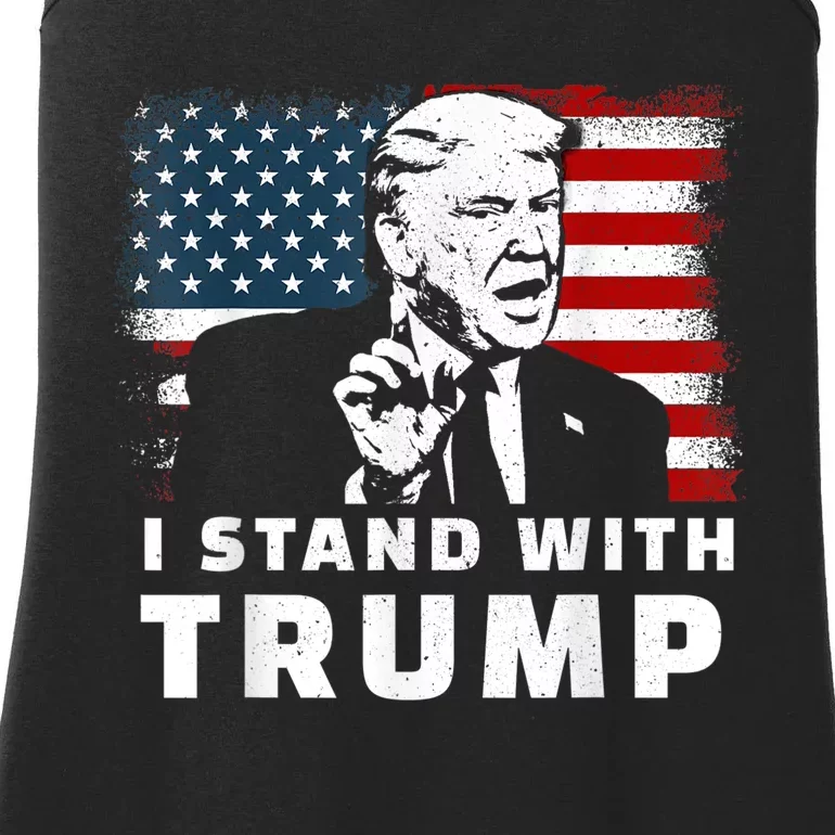 I Stand With Trump Ladies Essential Tank