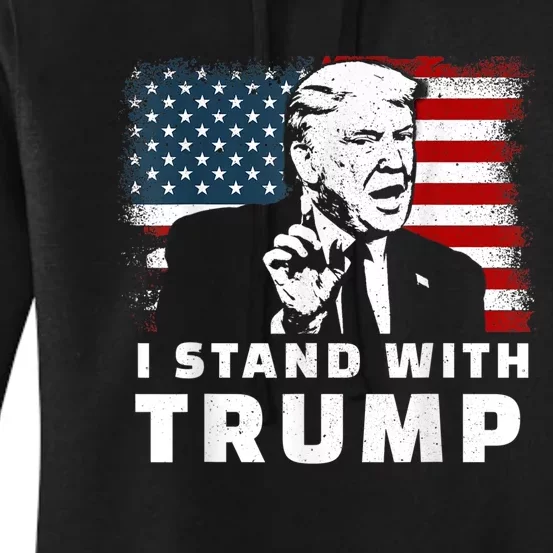 I Stand With Trump Women's Pullover Hoodie