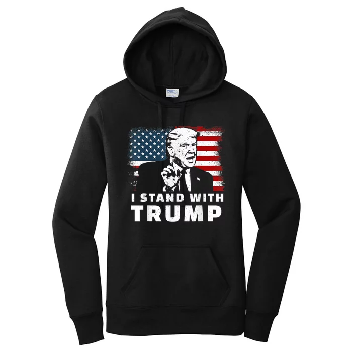 I Stand With Trump Women's Pullover Hoodie