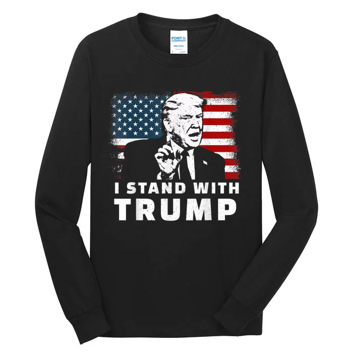 I Stand With Trump Tall Long Sleeve T-Shirt