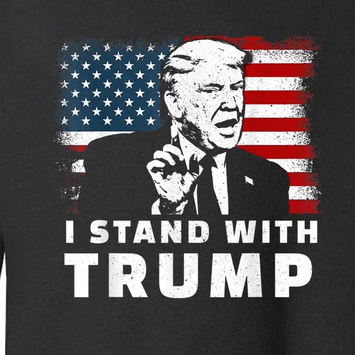 I Stand With Trump Toddler Sweatshirt