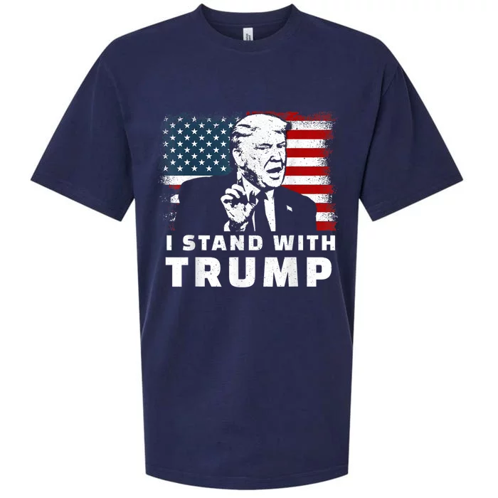 I Stand With Trump Sueded Cloud Jersey T-Shirt