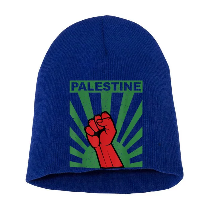 I Stand With Palestine For Their Freedom Free Palestine Short Acrylic Beanie