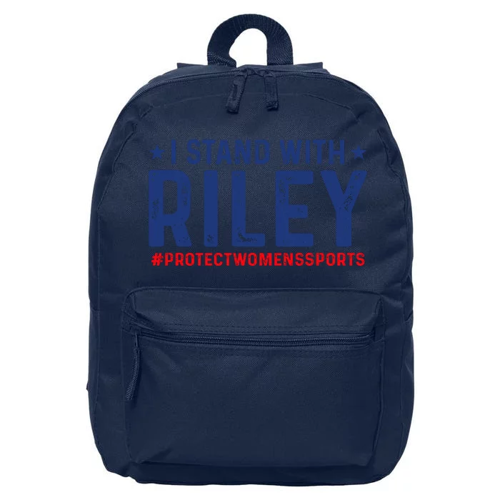 I Stand With Riley Gaines #ProtectWomensSports 16 in Basic Backpack